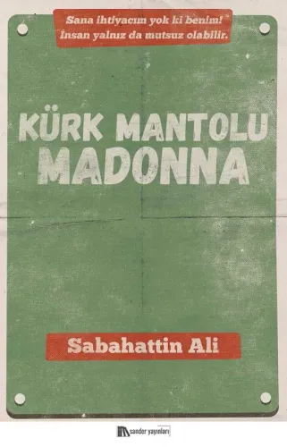 Kürk Mantolu Madonna Sabahattin Ali