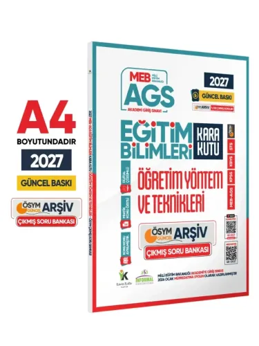 İnformal Yayınları 2027 MEB AGS Eğitim Bilimlerinin Kara Kutusu Öğretim Yöntem ve Teknikleri ÖSYM Çıkmış Soru Bankası