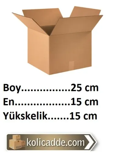 Mukavva Karton Kutu 25x15x15 cm