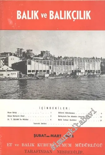 Balık ve Balıkçılık Dergisi - Sayı: 2-3, Şubat - Mart 1954, Cilt: 2