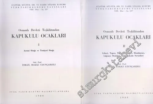 Osmanlı Devleti Teşkilatından Kapukulu Ocakları 2 Cilt -        1988