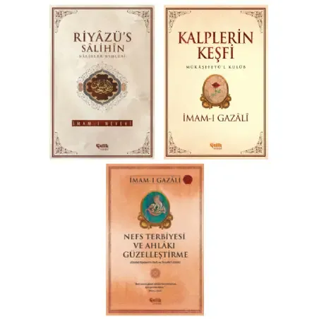 imam Gazali Seti Kalplerin Keşfi - Nefs Terbiyesi - Riyazü's Salihin 3'lü Set