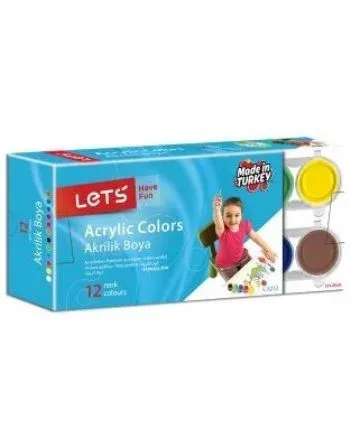 Lets Akrilik Boya 12 Renk 25mg L-5212