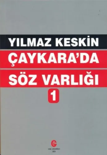 Çaykara'da Söz Varlığı 1