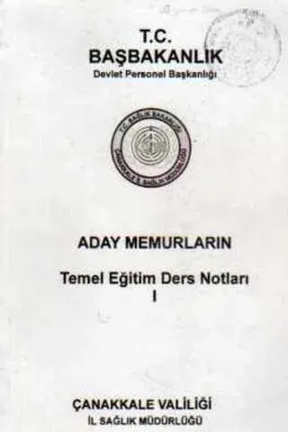 Aday Memurların Temel Eğitim Ders Notları 1