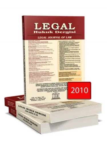Legal Hukuk Dergisi ( 2010 Yılı Aboneliği ) ( 12 Sayı )