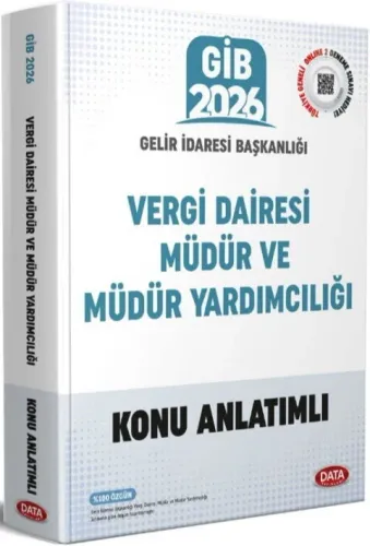 Data Yayınları 2026 Vergi Dairesi Müdür Yardımcılığı Sınavı Hazırlık Kitabı