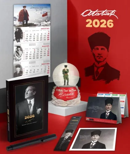 2026 Atatürk İstikbal Ajanda - Sakarya Duvar Takvimi - Masa Takvimi - 