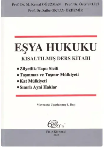 Eşya Hukuku Kısaltılmış Ders Kitabı