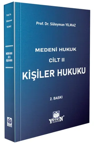 Medeni Hukuk Cilt II Kişiler Hukuku