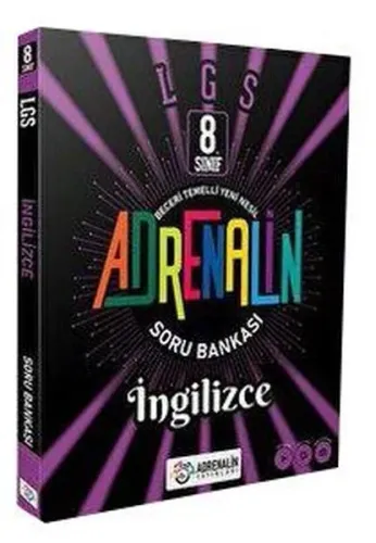 Adrenalin Yayınları 8. Sınıf LGS İngilizce Soru Bankası
