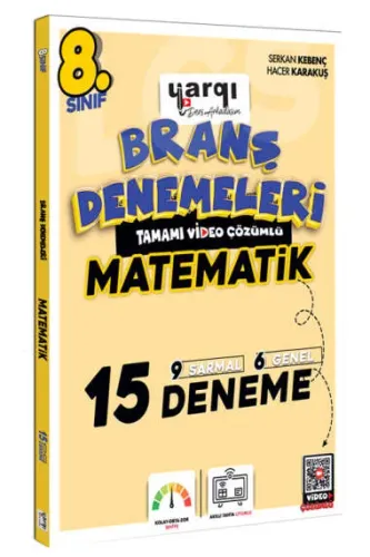 YARGI DERS ARKADAŞIM 8. SINIF TAMAMI VİDEO ÇÖZÜMLÜ MATEMATİK 15 BRANŞ 