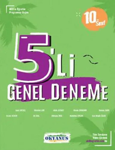Okyanus Yayınları 10. Sınıf 5 li Genel Deneme