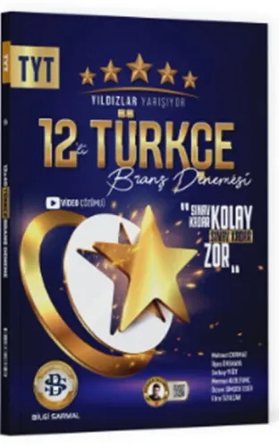Yıldızlar Yarışıyor Yayınları TYT Türkçe 12'li Branş Denemesi