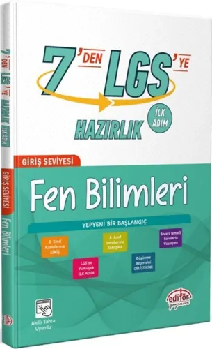 Editör Yayınları 7 den LGS ye Hazırlık Fen Bilimleri