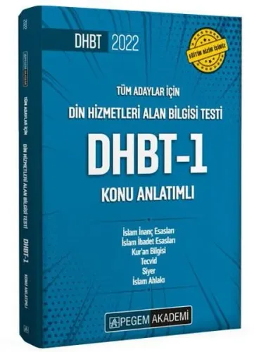 2022 Din Hizmetleri Alan Bilgisi Testi DHBT-1 Konu Anlatımlı