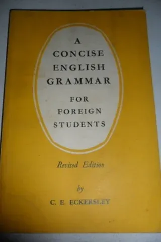 A Concise English Grammar For Foreign Students