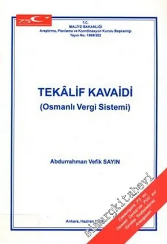 Tekalif Kavaidi (Osmanlı Vergi Sistemi) -        1999