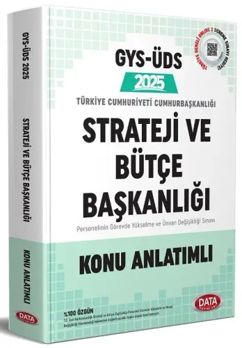 Data Yayınları 2025 T.C. Cumhurbaşkanlığı Strateji ve Bütçe Başkanlığı Tüm Kadrolar GYS Konu Anlatımlı