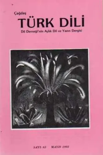Çağdaş Türk Dili Dergisi 1993 / 63