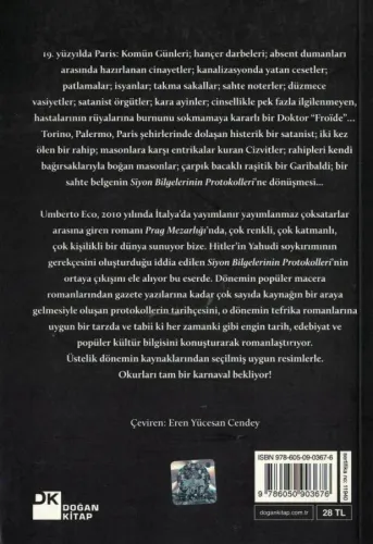 Prag Mezarlığı Umberto Eco Doğan Kitap %62 indirimli