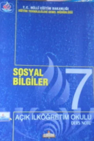 7. sınıf sosyal bilgiler Açık İlköğretim Okulu Ders Notu