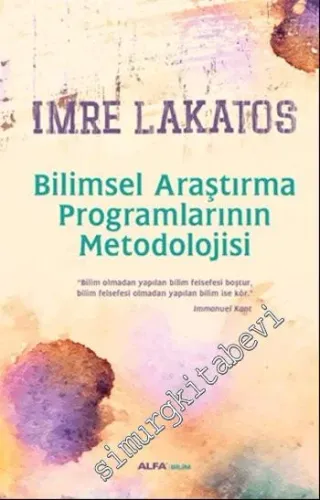 Bilimsel Araştırma Programlarının Metodolojisi -