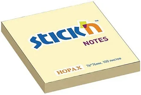 STİCKN YAPIŞKANLI NOTES 76x76100 yp Pastel Sarı