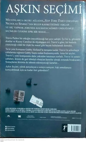 Aşkın Seçimi Nıcholas Sparks Artemis Yayınları %45 indirimli