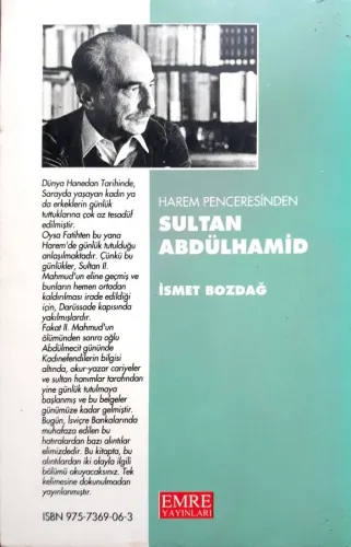 Harem Penceresinden Sultan Abdülhamid İsmet Bozdağ Emre Yayınları