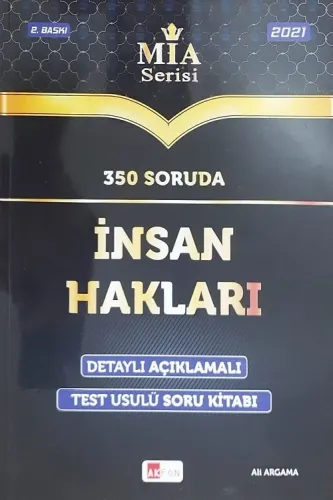 Akfon Yayınları 350 Soruda İnsan Hakları Soru Bankası MİA Serisi