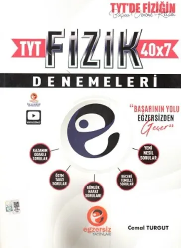 Egzersiz Yayınları TYT Fizik 40x7 Denemeleri