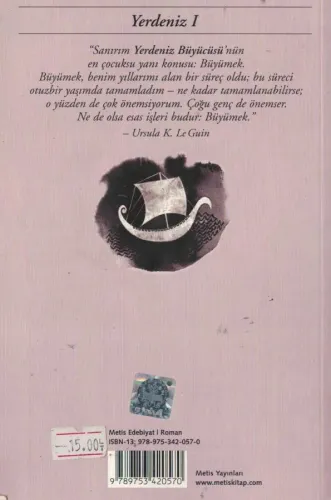 Yerdeniz Büyücüsü Ursula K.Leguin Metis Yayınları %50 indirimli