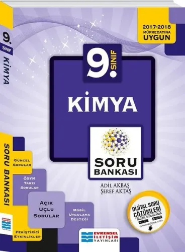 Evrensel 9. Sınıf Kimya Soru Bankası %17 indirimli Adil Akbaş-Şeref Ak