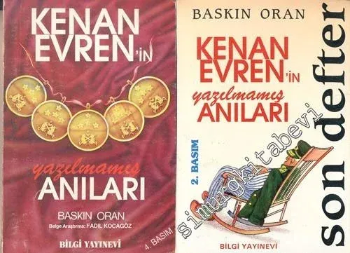 Kenan Evren'in Yazılmamış Anıları - 2 KİTAP -        1990
