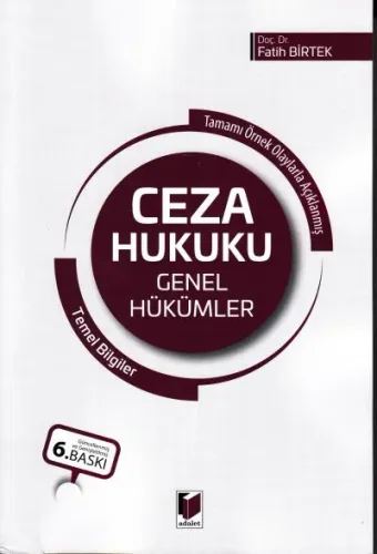 Ceza Hukuku Genel Hükümler Temel Bilgiler