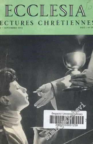 Ecclesia - Lectures Chrétiennes - No: 30-33       1951