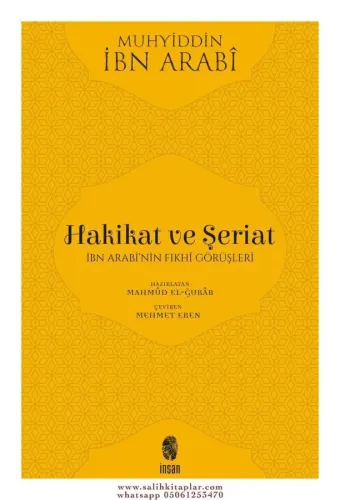 Hakikat ve Şeriat  İbn Arabinin Fıkhi Görüşleri