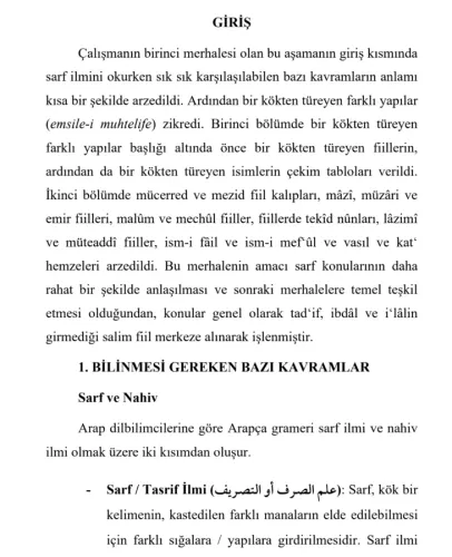 Üç Merhalede Sarf İlmi