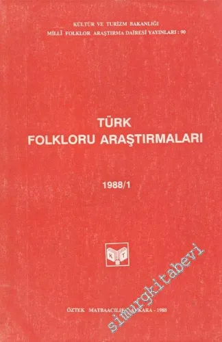 Türk Folkloru Araştırmaları 1988 / 1 -