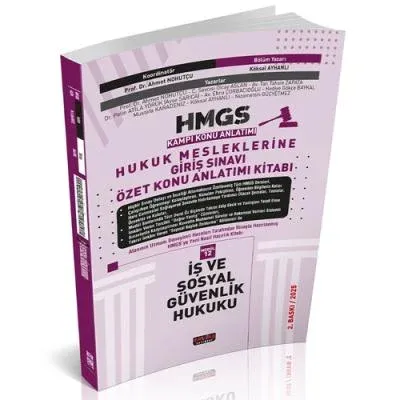 HMGS Özet Konu Anlatımı İş ve Sosyal Güvenlik Hukuku Savaş Yayınları Mart 2025