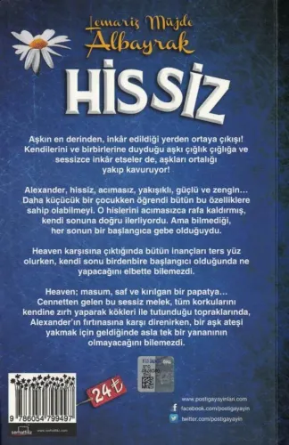 Hissiz Lemariz Müjde Albayrak Postiga Yayınları %54 indirimli