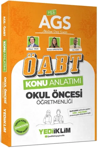 Yediiklim Yayınları 2026 MEB AGS ÖABT Okul Öncesi Öğretmenliği Konu Anlatımı