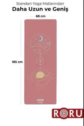 Sun Series Limited - Ultra Kaydırmaz Yoga Matı Hatha 4mm-Gül Kurusu