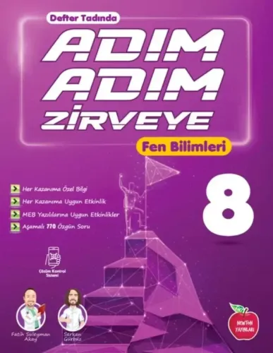 Newton 8. Sınıf Adım Adım Zirveye Fen Bilimleri Soru Bankası