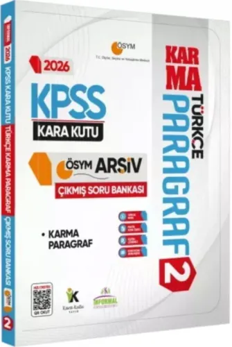 İnformal Yayınları 2026 KPSS Türkçenin Kara Kutusu Paragraf 2 Karma ÖS
