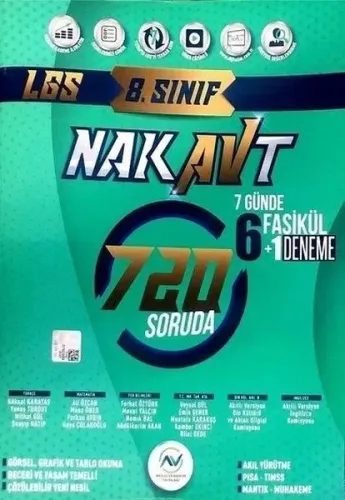 Av Akıllı Versiyon Yayınları 8. Sınıf LGS Tam Tekrar Nakavt 7 Günde Fasikül Deneme