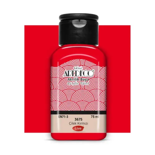 Artdeco Akrilik Boya 75ml Çilek Kırmızı 3675