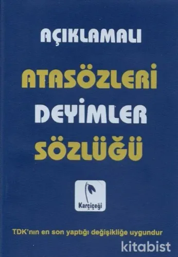 Sözlük -Karçiçeği Deyimler Sözlüğü Plastik Kapak