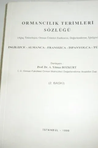 Ormancılık Terimleri Sözlüğü